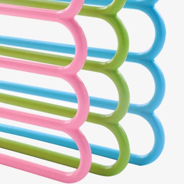 587 5 In 1 Multipurpose Plastic Hanger Assorted (5-layer) 587 5 In 1 Multipurpose Plastic Hanger Assorted (5-layer)